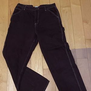 maroon BDG carpenter pants